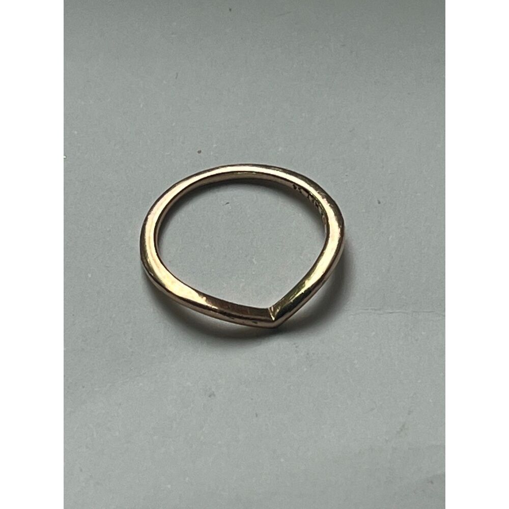 Pandora 14k Yellow Gold-Plated Wishbone Ring Size 7